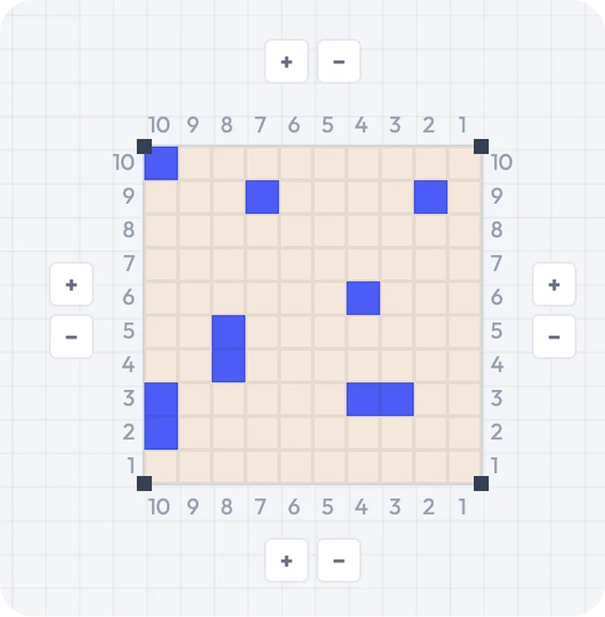 Chart editor interface