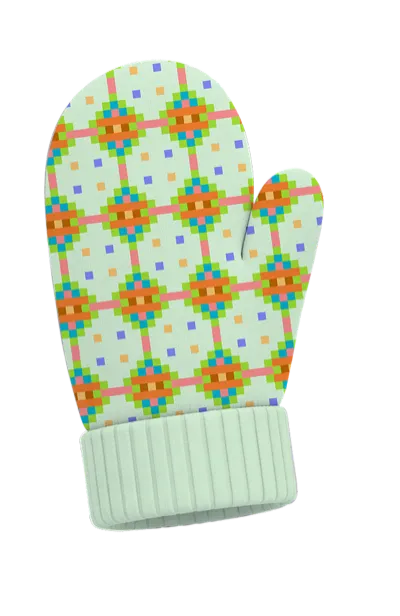 Knitted mitten